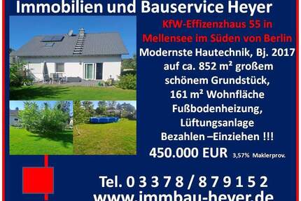 KfW Effizenzhaus 55 in Mellensee im Süden von Berlin - Am Mellensee