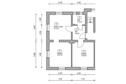 Kernsanierte 2.5 Zi Wohnung mit Stellplatz - Selb