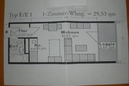Helles 1-Zimmer App 30qm2 in Marburg-Wehrda ab sofort frei