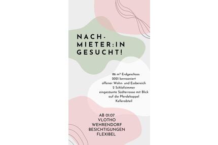Kernsanierte 3 Zimmer Wohnung ab 01.07 - Vlotho