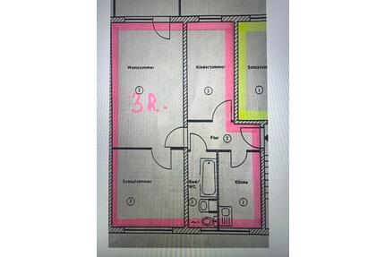 3 Zimmer Wohnung mit Balkon im 2. OG in Treffurt
