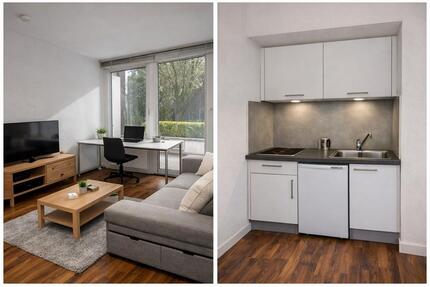 Saniert - Möblierte 1‑Zimmer‑Wohnung – 25 m² – EG – Terrasse - Aachen Aachen-Mitte