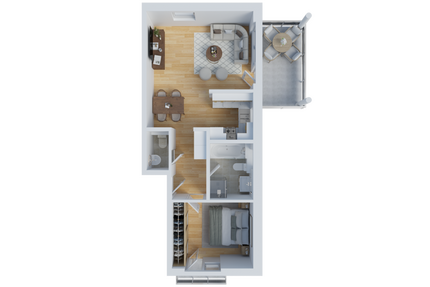 Wohnung zum Mieten in Rodgau Dudenhofen 970,00 € 64.04 m²