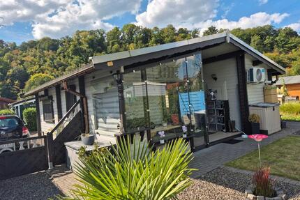 Holz Bungalow Haus ganzjählich bewohnbar Campigplatz mit Garten - Hattingen Niederbonsfeld