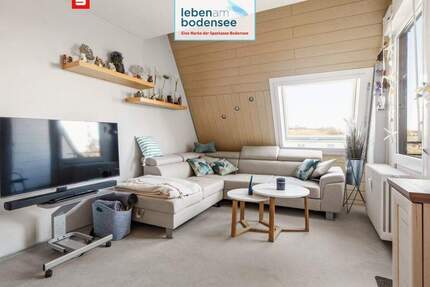 Freundliche und helle Wohnung mit Loggia und schöner Sicht auf Weiher und Weinreben - Meersburg