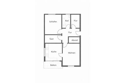 3 Zimmer Wohnung zu vermieten - 10,00&nbsp;EUR Kaltmiete, ca.&nbsp; 90,00&nbsp;m&sup2; in Lienen (PLZ: 49536)