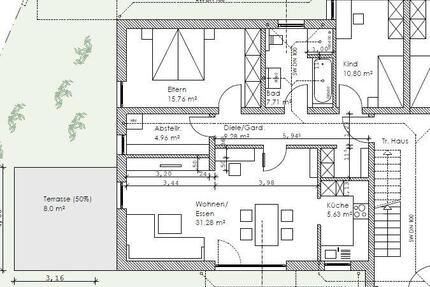 Erdgeschosswohnung mit Terrasse & Stellplätzen in Zifling-Bierl - Willmering