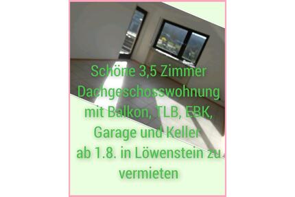 Schöne 3,5 Zimmer Dachgeschosswohnung - Löwenstein