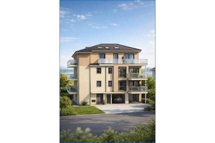 Neubau Radolfzell: stadtnahe 2,5 Zi. Wohnung im OG mit Balkon und Aufzug, nur 5 Einheiten! - Radolfzell am Bodensee