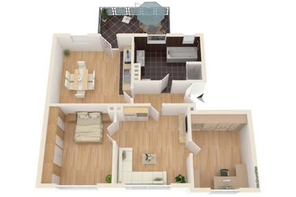 3-Zimmer-Wohnung mit Balkon = moderner Altbau - Rendsburg