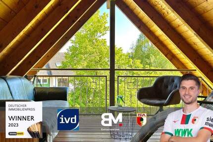 Charmante 2,5-Zimmer-Dachgeschosswohnung mit Südloggia in Mering