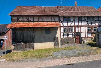 Scheune, zwei Garagen, Garten u. renovierungsbedürftiges Wohnhaus - Frielendorf
