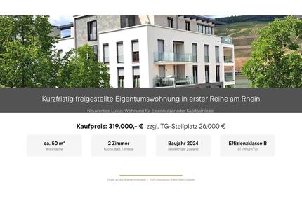 Exklusive 2-Zimmer-Eigentumswohnung in 1A-Rheinlage - Bingen am Rhein