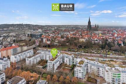 360° I Urban und Komfortabel! 3-Zimmer-Wohnung in Ulm mit TG-Stellplatz und Terrasse!