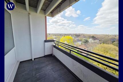 …mit Balkon-Fernblick: renovierte 3 Zimmer, guter Schnitt, separate Küche, modernes Duschbad, Aufzug - Gladbeck Alt-Rentfort