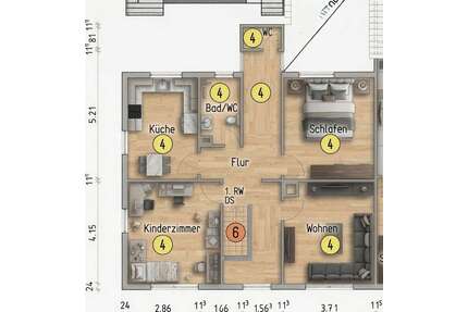 Wohnung zum Kaufen in Lenningen 185.000,00 € 83.64 m²
