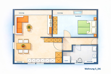 Perfekt für Pendler! Erstbezug – moderne 2-Zimmerwohnung mit EBK - Schwaigern