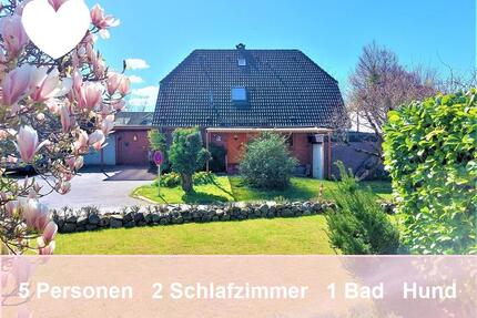 Ferienwohnung Am Fjord in Fahrdorf an der SchleiOstsee 5 Personen Hund 2 Schlafzimmer Badewanne Dusche Wasserblick Strand Meer