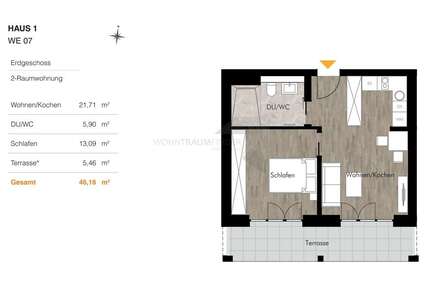 Wohnung zum Mieten in Chemnitz 623,00 € 46.16 m²