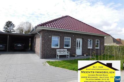 Anfragestopp! Zeitnah bezugsfrei: Moderner Bungalow mit Carport! - Friedeburg