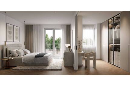 NEUBAU - Stilvolle 3-Zimmer-Wohnung mit direktem Zugang zum Hobbyraum -LETZTE EINHEIT- - München Neuhausen-Nymphenburg