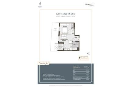 Erstbezug: Moderne Neubauwohnung mit Garten & Terrasse - Norderstedt Glashütte