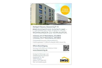Wohnung zum Kaufen in Weilimdorf, Ot. Hausen 574.000,00 € 97 m²