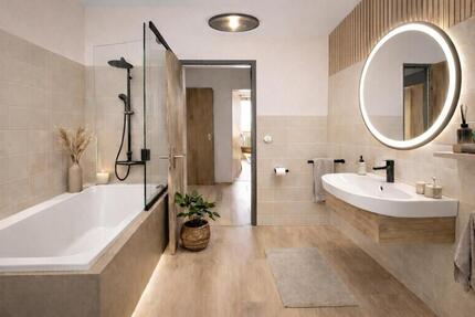 Frisch sanierte, lichtdurchflutete 3,5 Zi. Wohnung mit Südbalkon - Bad Driburg