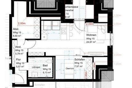 Zentrale 2-Zimmer Wohnung mit Dachterrasse in Emsbüren