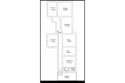Wohnung zu vermieten - 900,00&nbsp;EUR Kaltmiete, ca.&nbsp; 125,00&nbsp;m&sup2; in Northeim (PLZ: 37154)