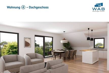 4-Zimmer Neubau Luxuswohnung (4), mit 2 Balkonen im Dachgeschoß - München Sendling-Westpark