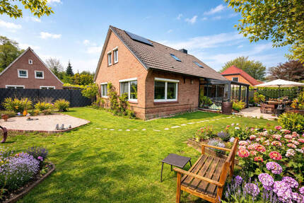 Haus mit Einliegerwohnung, EBK, Sommergarten und Garage! - Norden / Neustadt