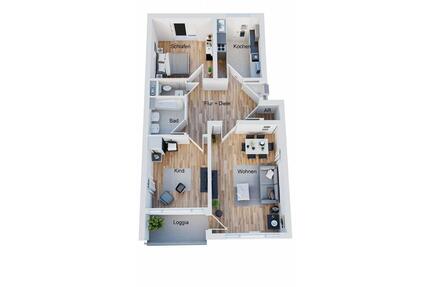 3-Zimmer-Wohnung Balkon 83m² | 1. OG | Röthenbach U-Bahn Nähe - Nürnberg Gebersdorf