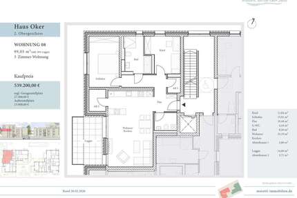 Wohnung zum Kaufen in Wolfenbüttel 539.200,00 € 99.05 m²