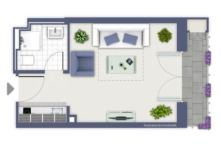 Wohnung zur Zwischenmiete mit Übernahmeoption (ab 01.05.) - Freiburg im Breisgau Brühl