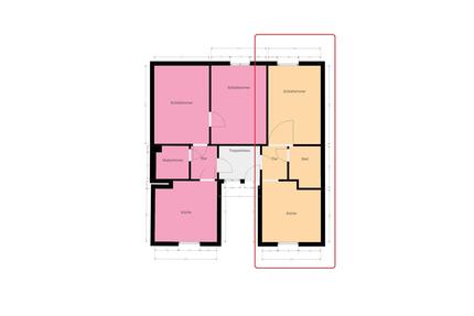 DG rechts 46,56 m² 1-ZKB - Wohnung in zentraler Lage – Weidenstraße 33, Saarbrücken