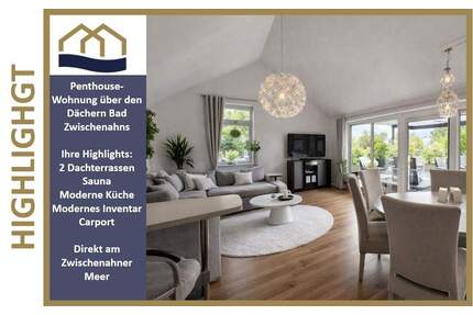 Einfach WOW- Ihre Ruheoase über den Dächern von Bad Zwischenahn mit Sauna und 2 großen Dachterrassen