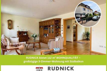 RUDNICK bietet 112 m² WOHNQUALITÄT - großzügige 3-Zimmer-Wohnung mit Südbalkon - Wunstorf