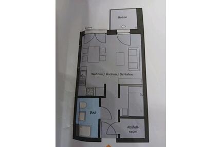 moderne 1-ZW mit Balkon, Top-Zustand - Offenbach am Main Bieberer Berg