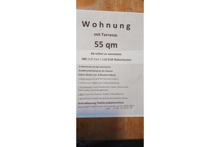 Wohnung 55 qm 480+110€ - 590,00&nbsp;EUR Kaltmiete, ca.&nbsp; 55,00&nbsp;m&sup2; in Fulda (PLZ: 36039) Aschenberg