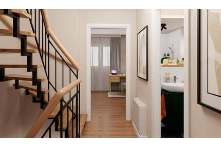 Reihenhaus im EH-Standard 55 mit Terrasse, Dachterrasse und zwei PKW-Stellplätzen - Zossen Waldstadt