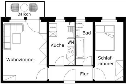 ‼️WOHLFÜHLZUHAUSE- VOLLMÖBLIERT‼️ - Plauen Alt Chrieschwitz