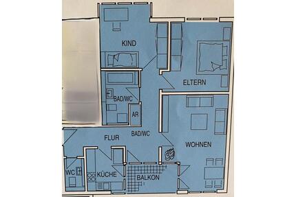 VON PRIVAT 3-Zi-Whg. in Nbg Balkon Bad Gäste-WC Keller TG 89qm - Nürnberg Sankt Leonhard