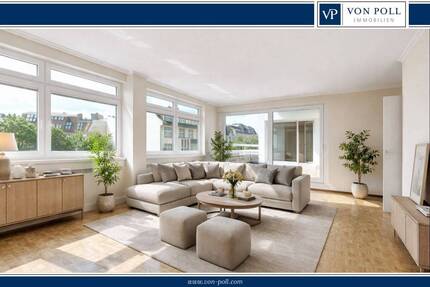 Lichtdurchflutetes Dachgeschoss-Appartement in Top-City-Lage mit Aufzug und großer Süd-Terrasse - Berlin Charlottenburg