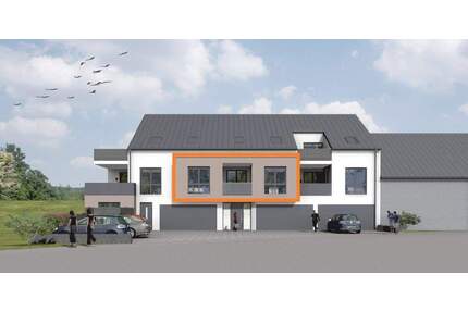 Ab 01.09.2026 Konz – Obermennig NEUBAU mit 6 Wohneinheiten 2 Zimmer-Wohnung im 1. OG Dusche Fußbodenheizung Balkon