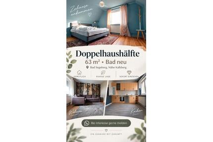 Charmante Doppelhaushälfte in ruhiger Lage nahe Kalkberg - Bad Segeberg