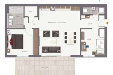 Wohnung zum Kaufen in Biberach 435.000,00 € 84.57 m²