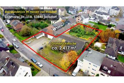 Grundstück zu verkaufen in Troisdorf-Mitte 1.950.000,00 € 2417 m²