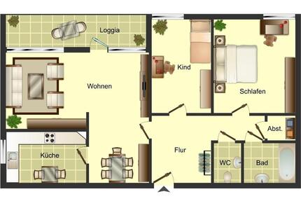 Großzügige 3-Zimmer-Wohnung in Düsseldorf Garath wird komplett saniert