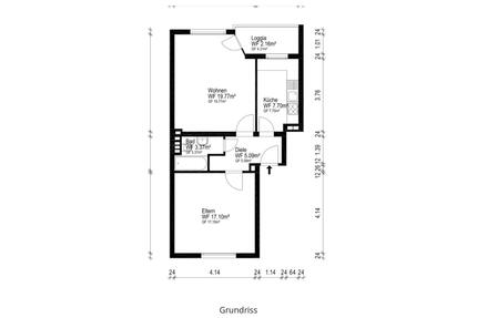 Schöne 2-Zimmerwohnung mit Südbalkon, Stellplatz und Kellerraum - Mülheim an der Ruhr Rechtsruhr-Nord